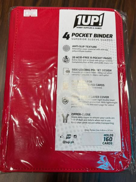 TheGameArmory | 1UP 4-Pocket Binder : Red
