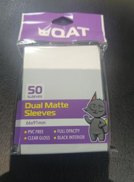 TheGameArmory | QAT Dual Matte Sleeves: Frost White