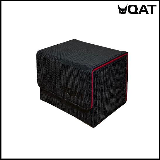 TheGameArmory | QAT Premium Leather 100+ Deck Box : Black