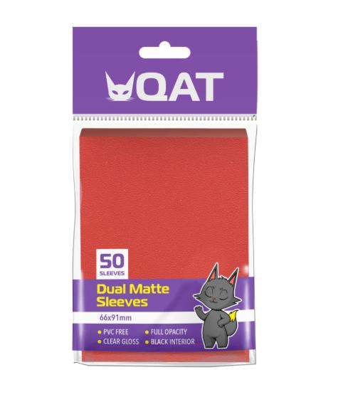 TheGameArmory | QAT Dual Matte Sleeves: Ember Red