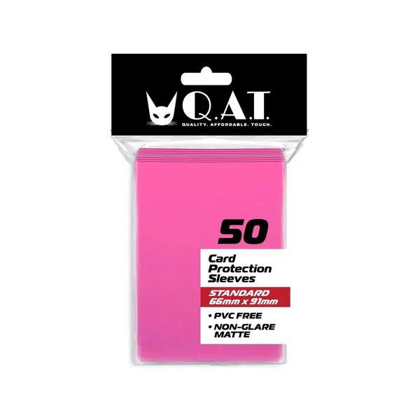 TheGameArmory | Pink QAT Sleeves 50's