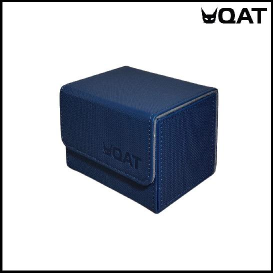 TheGameArmory | QAT Premium Leather 100+ Deck Box : Blue